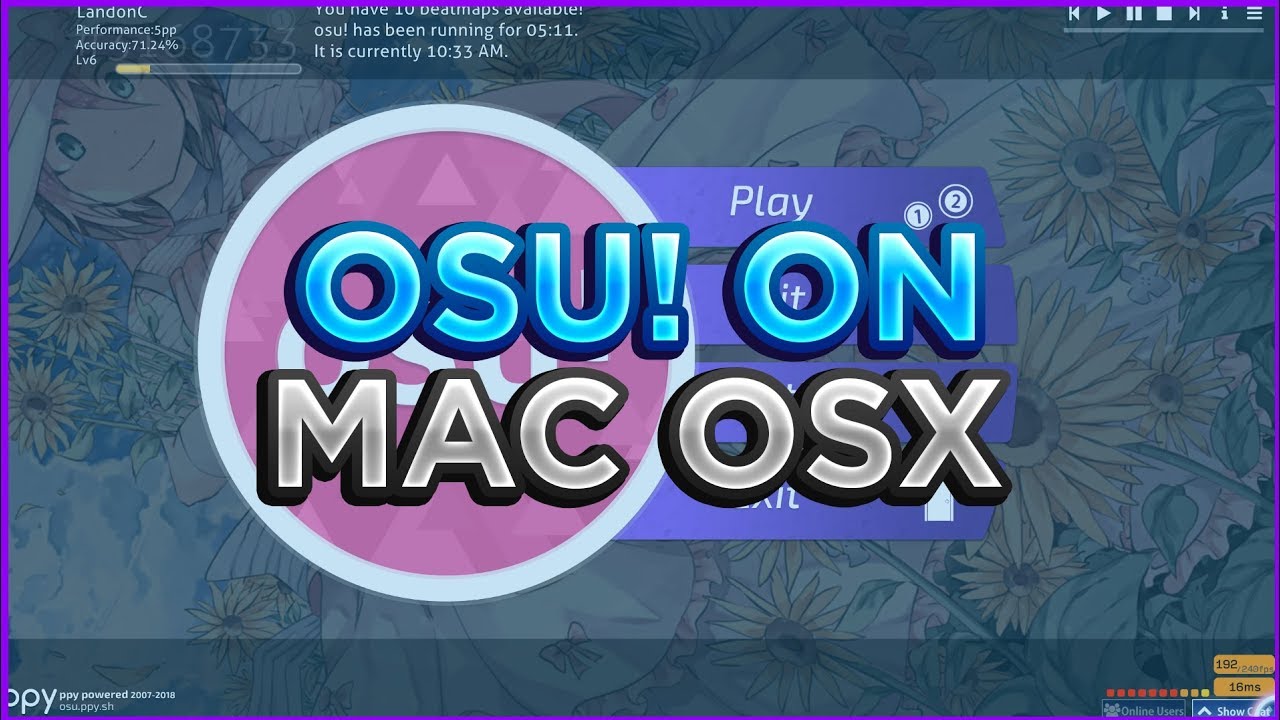 How To Osu On Mac